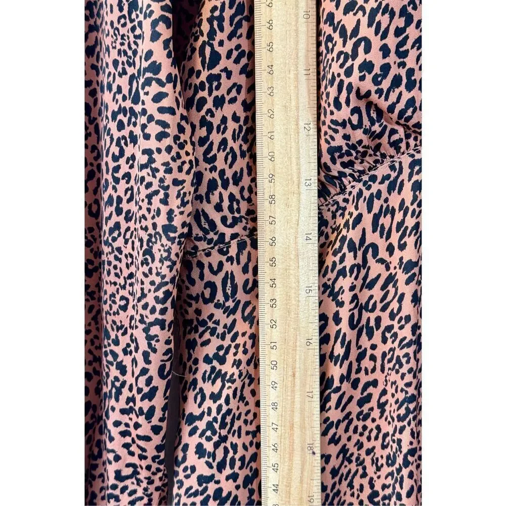 Free People Women's Loveless Animal Print Mock Neck Midi Dress Women's 2